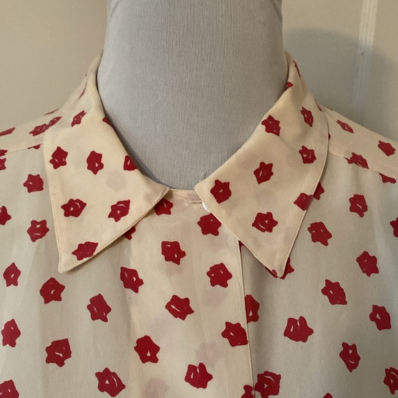 Salvatore Ferragamo vintage 100% silk blouse - Picture 2 of 7